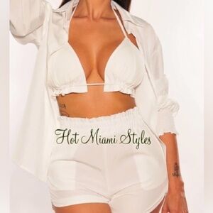 New White Two-Piece Set